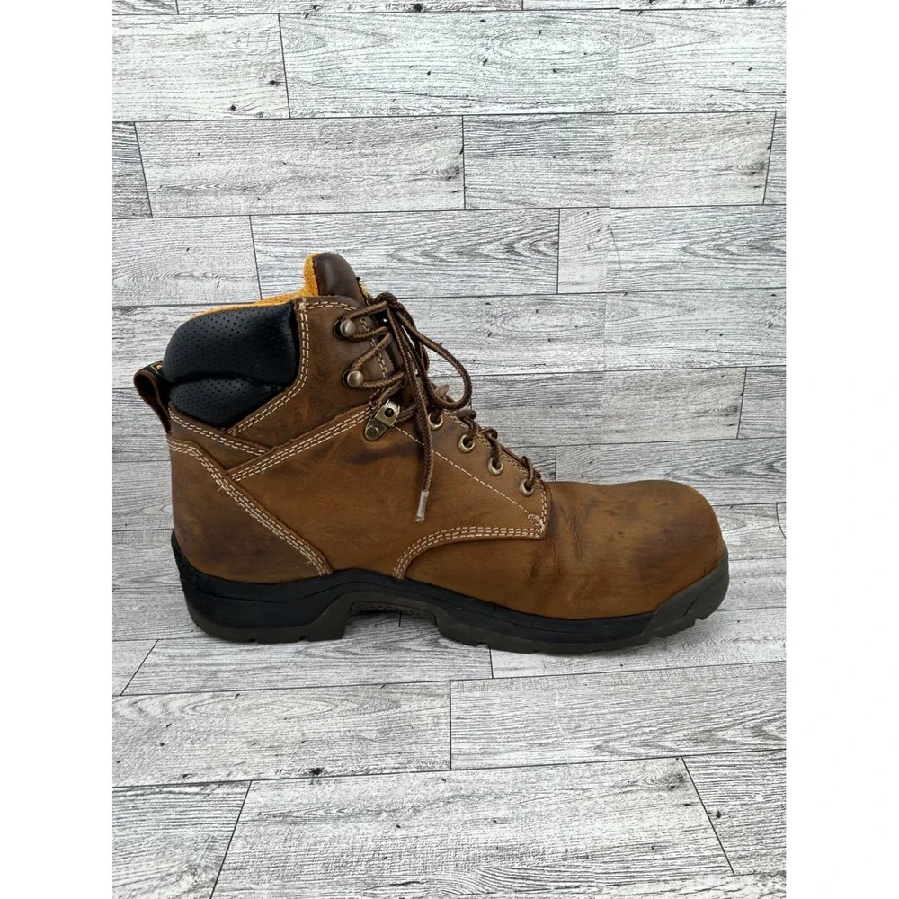 Carolina Work‎ Boots Waterproof Non Slip Leather Steel Toe Men 14D